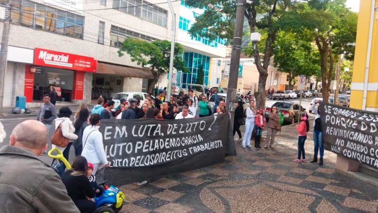 Servidores da Saúde protestam contra o prefeito - Jornal da Cidade